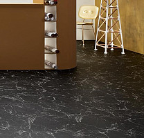 Forbo Allura Material 63455DR7-63455DR5 black marble (100x100 cm) фото 2 | FLOORDEALER